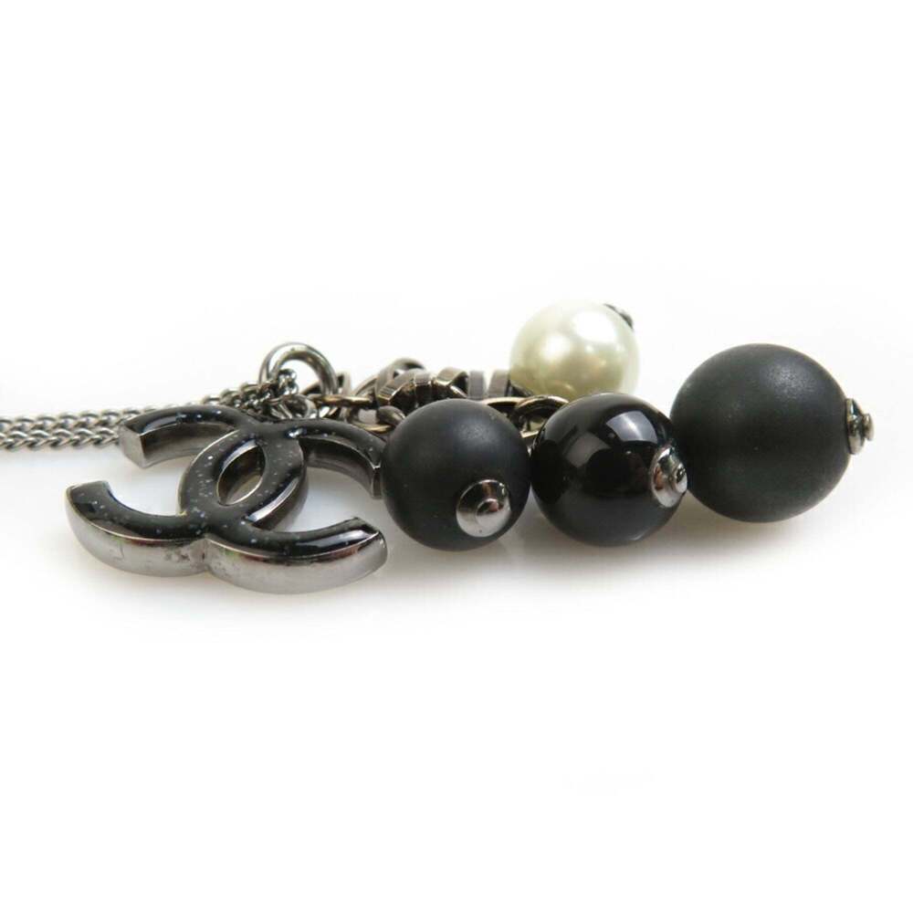 CHANEL Black Pearl Logo Necklace - Picture 3 of 5